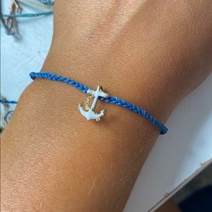 Puravida blue anchor bracelet